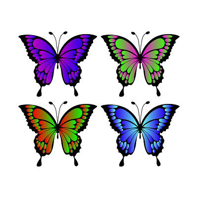 🦋✨ Brightening up your day with a burst of color in my latest branding butterflyillustration colorfulart graphic design illustrationmagic logo natureinspiration