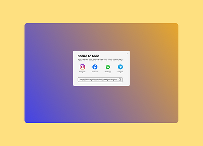 Share to feed UI UX branding graphic design share ui ui design