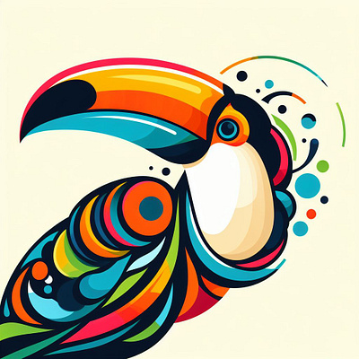 Toco Toucan | Ramphastidae Family | tracingflock abstract art frugivore graphic design illustration nature rainforest toco toucan tracingflock wildlife wildlife lovers
