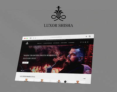 Luxor Shisha (Hookah) Store Design branding design graphic design hookah landing page typography ui ux website design