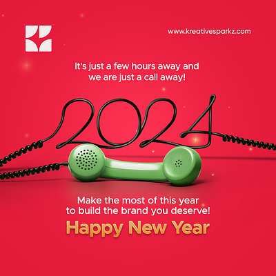 🎉✨ Happy New Year from Kreative Sparkz! ✨🎉 brand building brand guideline branding design graphic design illustration vector