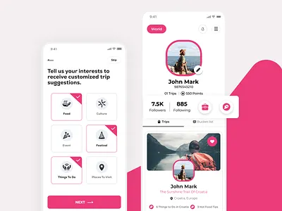 Travel app app designer app designs app development daily designs dating app experienced ui designer figma ux designer home page mobile app design mobile app designer onboarding profile profile page react native taxi app travel app travelling app uber clone ux designer website designer