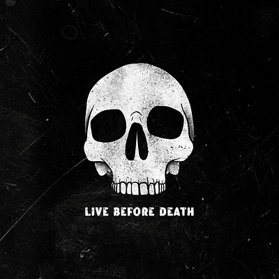 Live before death apparel illustration graphic design illustration live skull
