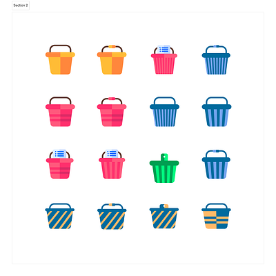Bucket icon illustrations 3d animation branding bucket icon design graphic design illustration logo motion graphics typography ui ux vector