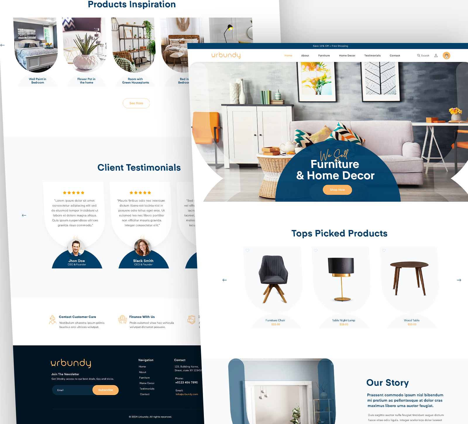 Home Decor Web Design