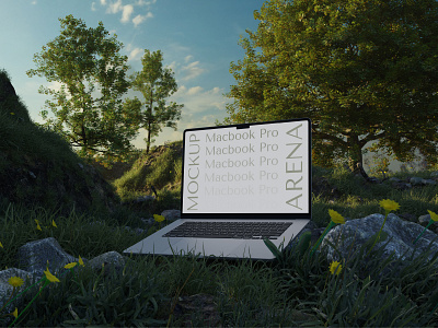 Macbook Pro Mockup No: 8 3d 3d design 3d visualization abstract branding design devices mockup graphic design illustration laptop mockup logo macbook mockup pro mockup ui