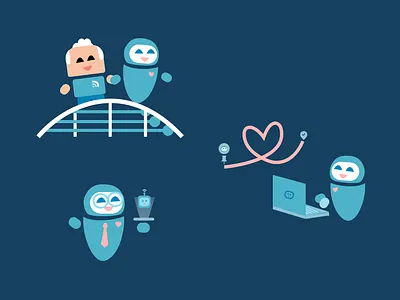 Digital Inclusion Robot branding graphic design