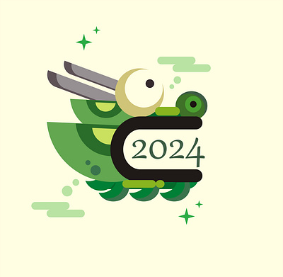 Chinese New Year Dragon 2024 2024 chinese chinesenewyear dragon green dragon happynewyear