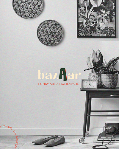 Bazaar - Funky Art & Homeware branding graphic design logo