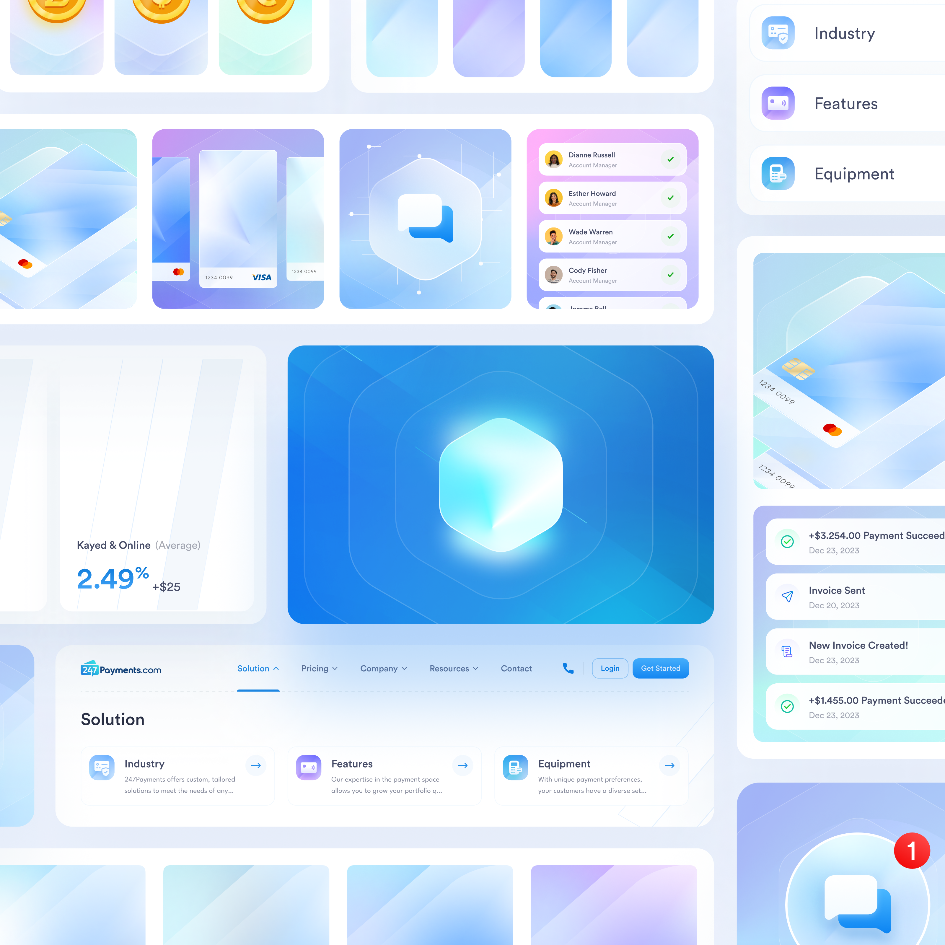 UI Kit - Fintech Website design finance finance website financial financial website gradient kit ui ui ux ui kit ux web website