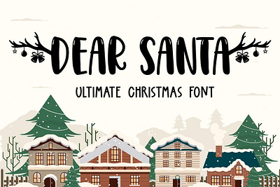 DEAR SANTA FINT celebration christmas christmas cricut file christmas embroidery christmas font christmas silhouettes christmas sublimation christmas svg december decoration holiday merry merry christmas sale snow water font whimsical winter winter font xmas