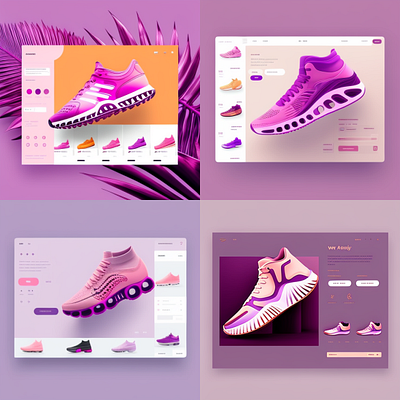 E-commerce Website 3d branding illustration shoes ui ux website
