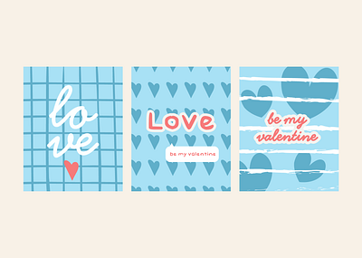 Happy Valentine's Day greeting cards blue cards cute graphic design love pink template valentines