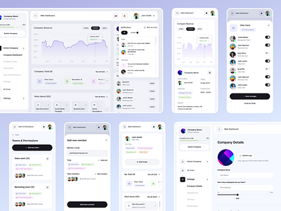 AI marketplace - admin pages for company profile admin admin pannel analytics dashboard mobile app saas ui ux web design
