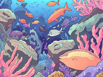 Under the sea 3 design graphic design illustration vector