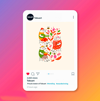Instagram post 3d animation artwork branding design graphic design illustration instagram post logo social media post ui vector