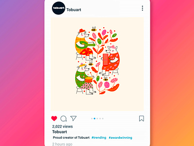 Instagram post 3d animation artwork branding design graphic design illustration instagram post logo social media post ui vector