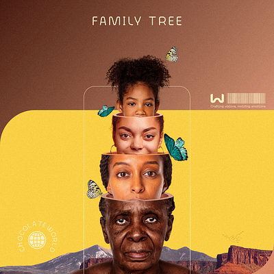 Family tree Photomanipulation art black daughter design family tree graphic design mani mother photomanipulation race wife
