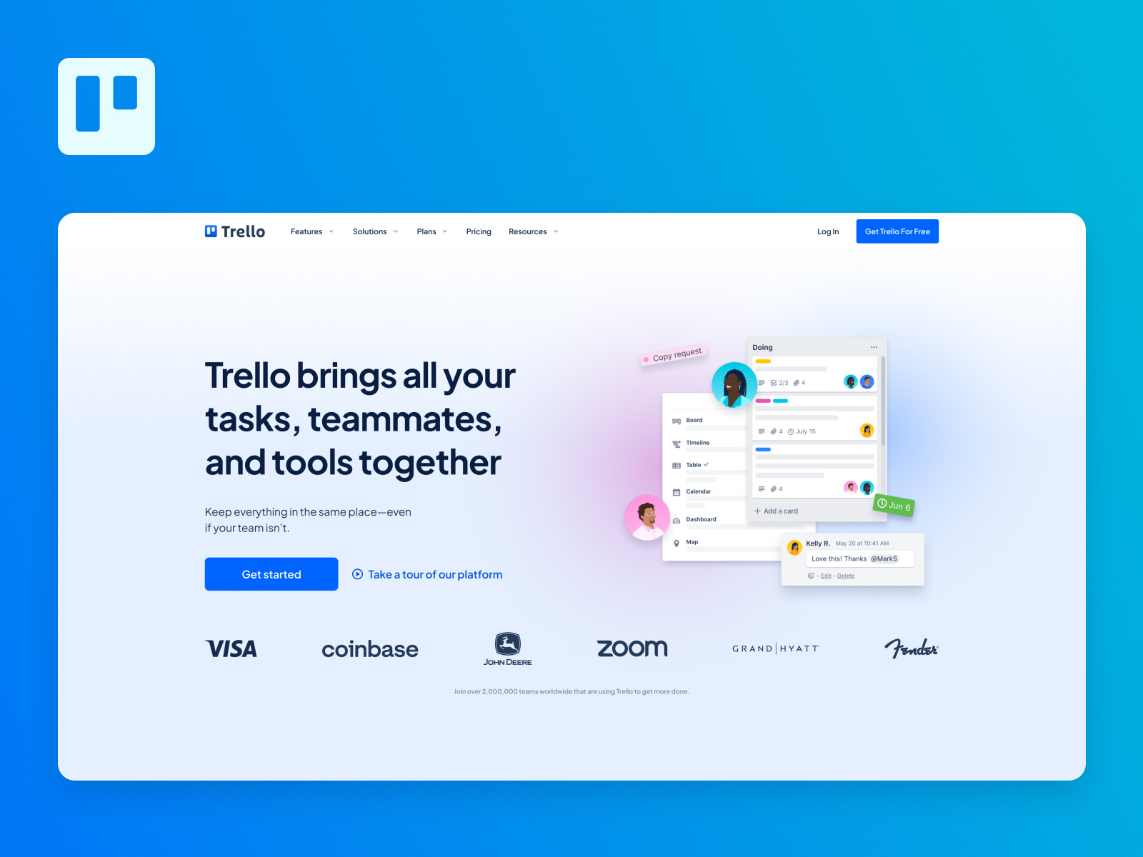 UI/UX Case Study: Trello Landing Page Redesign (2022) by Michelle ...