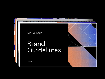 Tech AI Client Brand Guidelines Identity black brand guide branding design geometric gradient graphic design grid icon identity indigo logo mark motion tech vector
