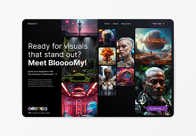 BlooooMy - Webdesign ai design graphic design ui webdesign