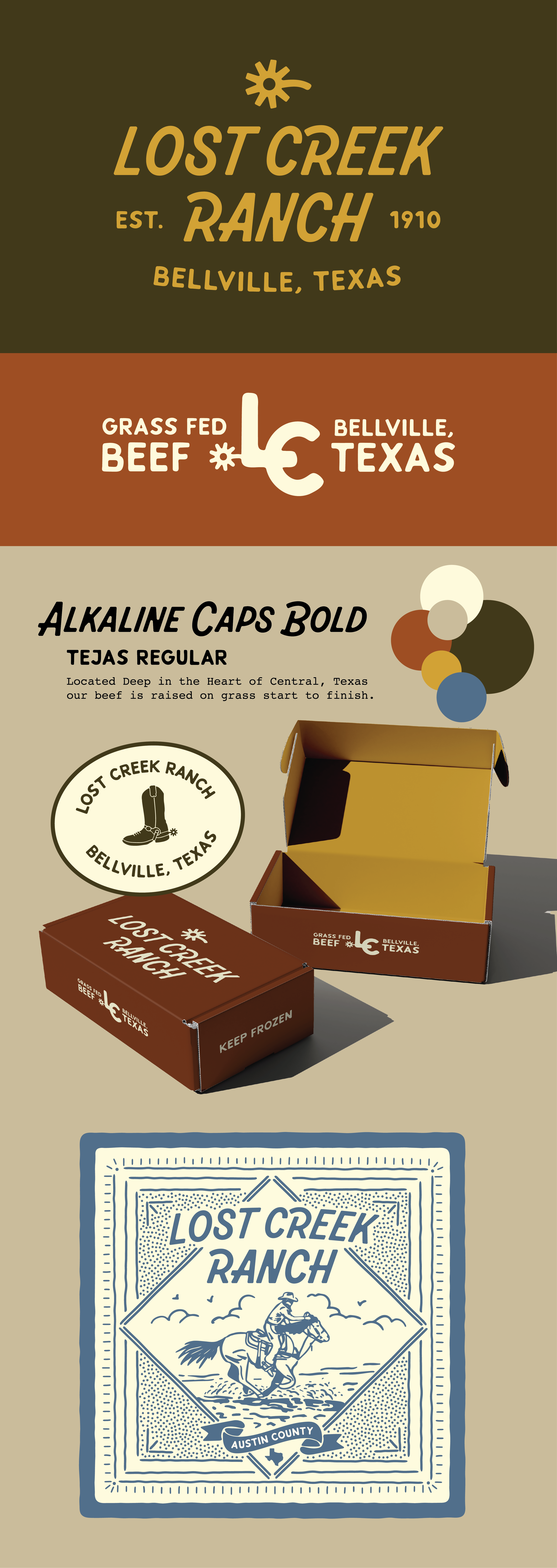 Lost Creek Ranch Branding branding design digital art digital illutration font graphic design illustration logo