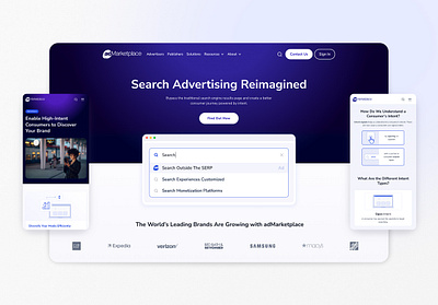 adMarketplace - Webdesign branding design graphic design ui webdesign