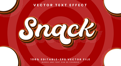 Snack 3d editable text style Template candy chips fonts choco cookie creamy crispy crunchy delicious dessert fresh healthy food healthy snack ice cream illustration kids food lunch peanut butter snack background snack text snack time