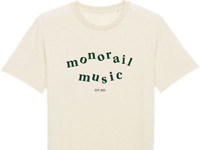 Monorail Music, 20th anniversary merch branding design graphic design logo merchandise music typography