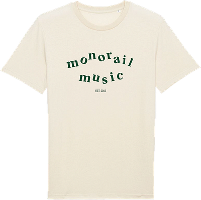 Monorail Music, 20th anniversary merch branding design graphic design logo merchandise music typography