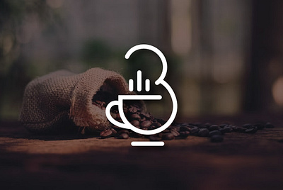 B Coffee Cup b b coffee b coffee cup branding coffee cup creative creative logo custom design logo logo design