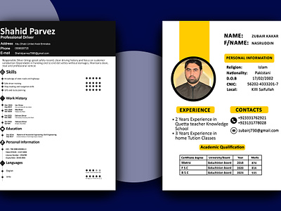 Resume Design cv design graphic design resume template