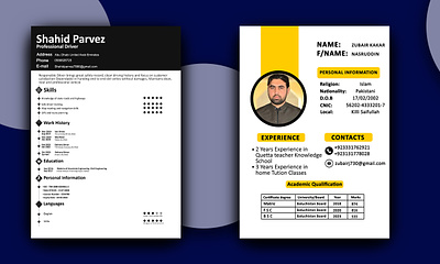 Resume Design cv design graphic design resume template