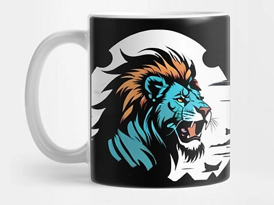 Lion roar. Mug animation art branding comic cup demand design digital event poster graphic design illustration layout design lion logo mug oo4 graphics poster design print ui