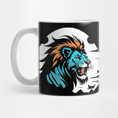 Lion roar. Mug animation art branding comic cup demand design digital event poster graphic design illustration layout design lion logo mug oo4 graphics poster design print ui