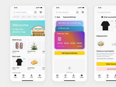 Amazon Mobile App Redesign amazon app design mobile ui ux
