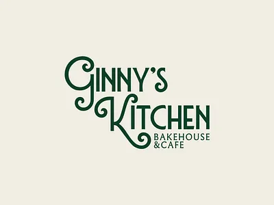 Ginny's Kitchen Brand Concept bahamian designer bakehouse bakehouse branding brand brand identity branding branding concept cafe cafe branding concept design gold graphic design green illustration logo logo design personal project pink restaurant branding