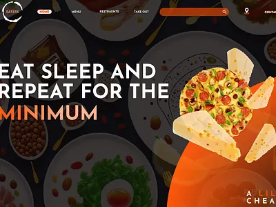 Restraunt landing page animation ui