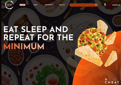 Restraunt landing page animation ui