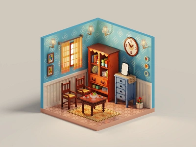 Voxel Room 3d 3d game art 3d modeling 3d room 3d voxel gameart graphic design illustration interior design isometric isometric art magicavoxel pixelart voxel voxel art voxelart