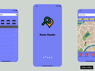 Map reader application/UIUX/Concept mobile mobile design ui ux