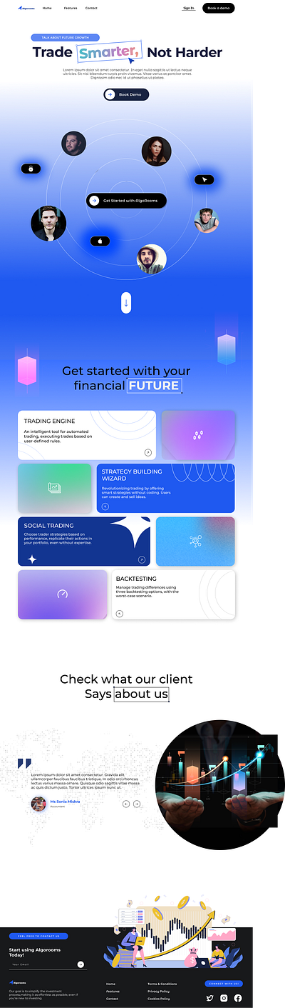 Trading UI Design- Modern Design branding figma graphic design illustration trading trends ui