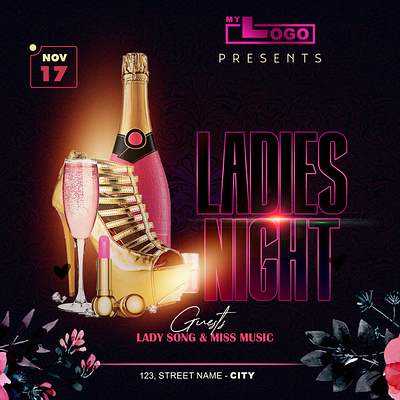 Ladies night Flyer flyer graphic design