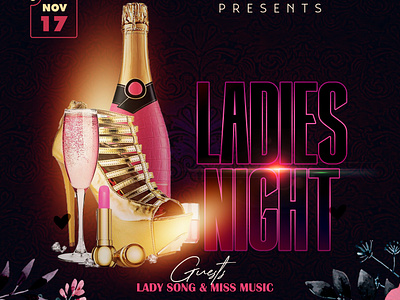 Ladies night Flyer flyer graphic design