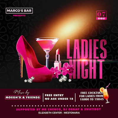 Ladies Night Flyer 2.0 flyer design graphic design