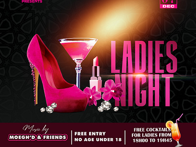 Ladies Night Flyer 2.0 flyer design graphic design