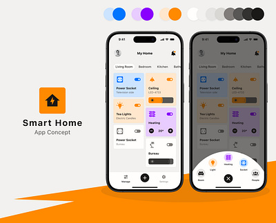 Smart Home - App Concept mobile app smart home uiconcept ux