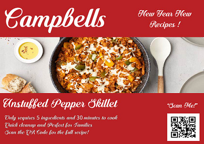 Campbell Recipe Card branding copywriting graphic design