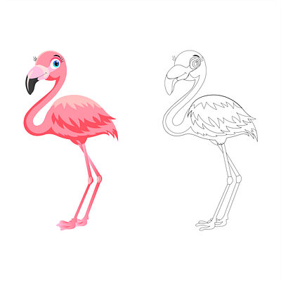 Graceful Flamingo Illustration! creativejourney elegantbeauty flamingoillustration graphic design logo natureart pinkflamingoart 🚀🌿🎨