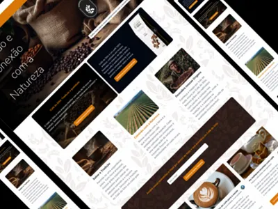 Layout - Site - Coffe - UX - UI coffe design landing page site ui ux web